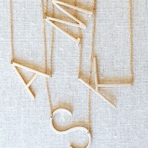 Gold Initial Necklace